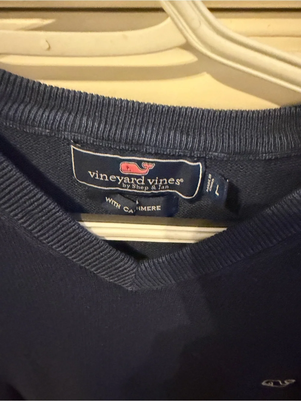 Vineyard Vines Men’s Deep Navy V-Neck Sweater